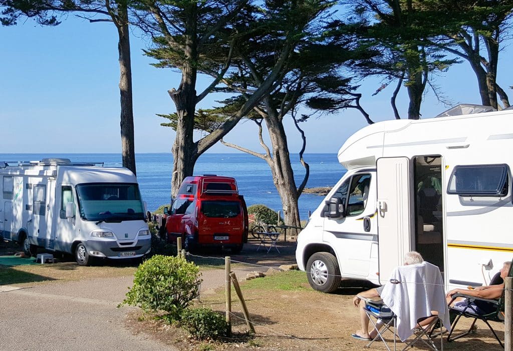 tent pitch with sea view near pornic